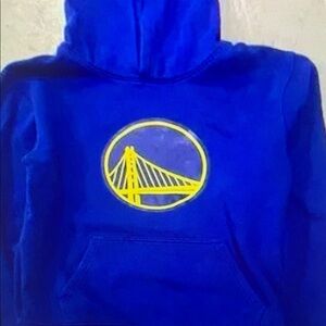 Nike Golden State Warriors Hoodie Mens Blue Graphic Print Size XL